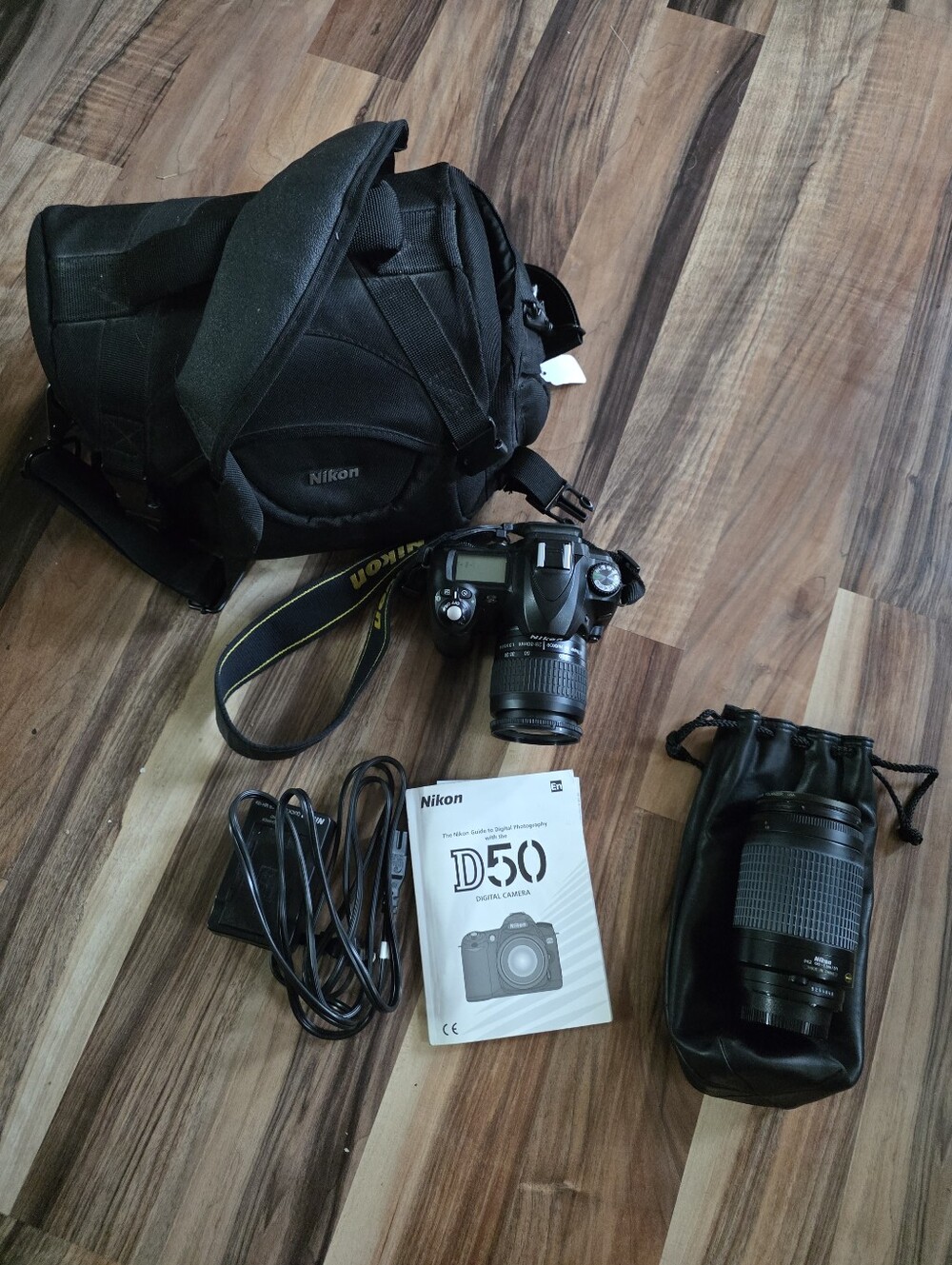 Nikon D50 Digital SLR Camera with Case & Accessories